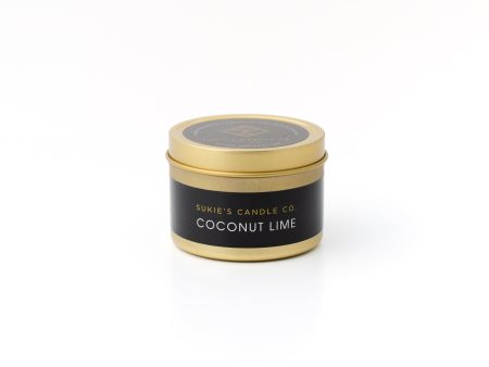 Coconut Lime 100% Pure Soy Travel Size Candle Fashion