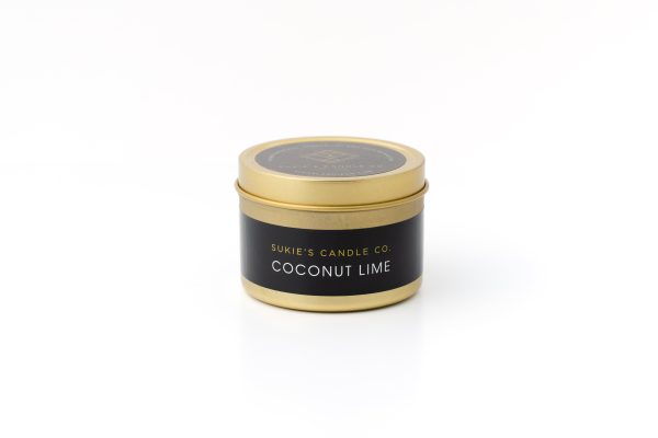 Coconut Lime 100% Pure Soy Travel Size Candle Fashion