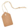 Gift Tags - Plain Kraft (large) Pack of 10 on Sale