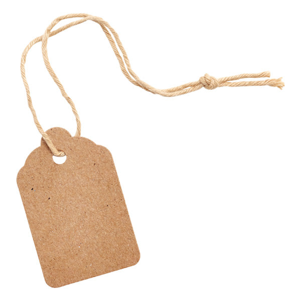 Gift Tags - Plain Kraft (large) Pack of 10 on Sale