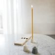 CANNELE PORCELAIN CANDLE HOLDER - MATTE WHITE Online