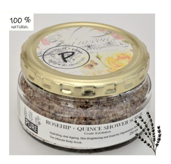 Herbal Rosehip Quince Shower Scrub 250 mls Sale