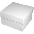 Box -  Elizabeth Box without window White 12cm x12cm x9.5cm (Out The Box)- LOCAL For Sale