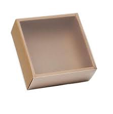 Kraft Square Box With PVC lid Supply