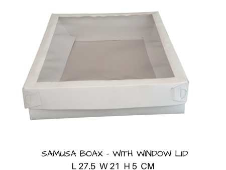 Box- Sue Samoosa box 27.5cm x 21 cm x 5cm (Out The Box) LOCAL Cheap