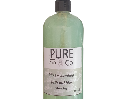 Herbal - Mint + Bamboo Bath Bubbles For Sale