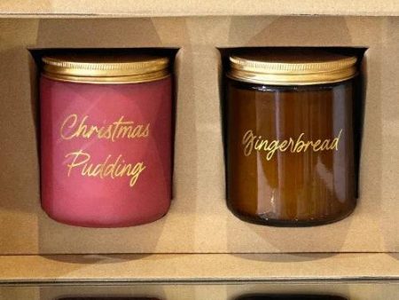 Christmas Soy Candles Gingerbread & Xmas Pudding Sale