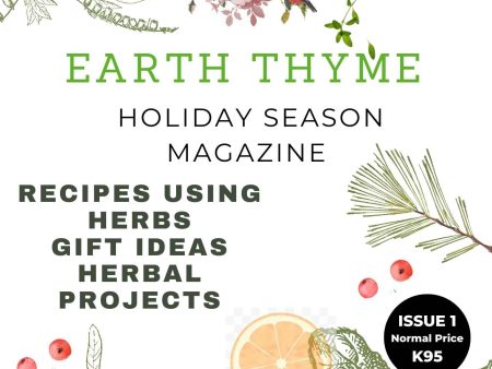 EARTH THYME MAGAZINE ISSUE 1 Cheap