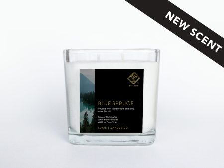 Blue Spruce 100% Pure Soy Double Wick Candle on Sale