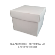 Box -  Elizabeth Box without window White 12cm x12cm x9.5cm (Out The Box)- LOCAL For Sale