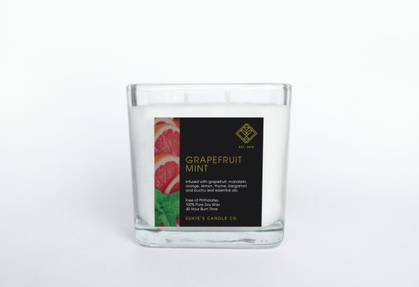 Grapefruit Mint 100% Pure Soy Double Wick Candle Online