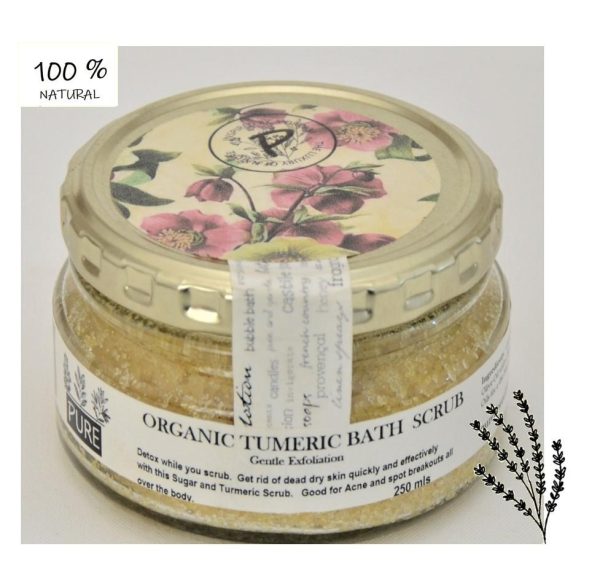 Herbal Organic Tumeric Bath Scrub 250 mls For Discount