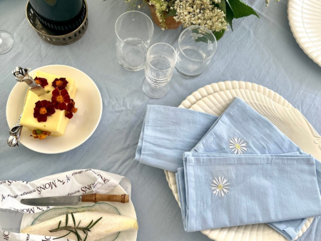 ORGANIC COTTON NAPKIN 4 PCS DAISY Online