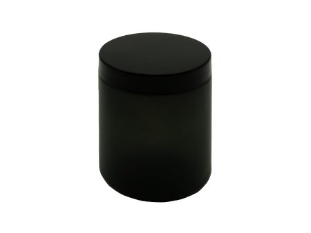 Candle Jar  - Ocher Frosted Black For Sale