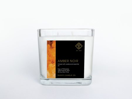 Amber Noir 100% Pure Soy Double Wick Candle Online Hot Sale