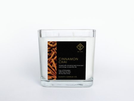 Cinnamon Chai 100% Pure Soy Double Wick Candle Supply