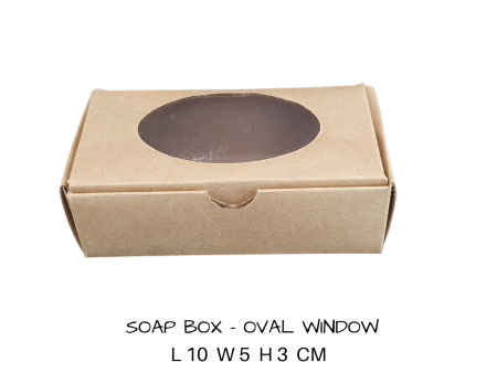 Box- Small Box With Oval Window White 9.5 cm X 3cm X 5.5 cm (Out The Box) Supply