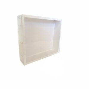 White Square Box With PVC lid For Cheap