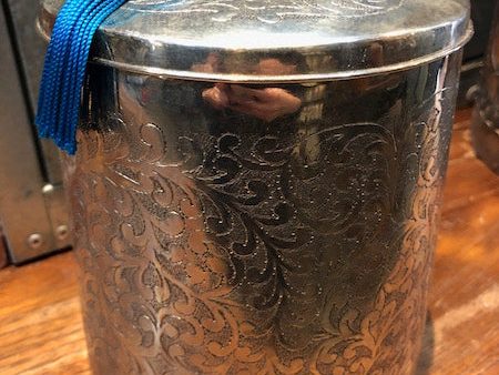 Silver Canister, large For Cheap