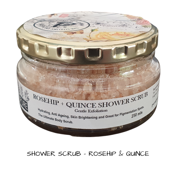 Herbal Rosehip Quince Shower Scrub 250 mls Sale