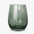 Allure Stemless Candle Glassware Smokey Green Discount