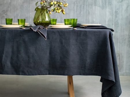 LINEN TABLECLOTH PURE - CARBONE Supply