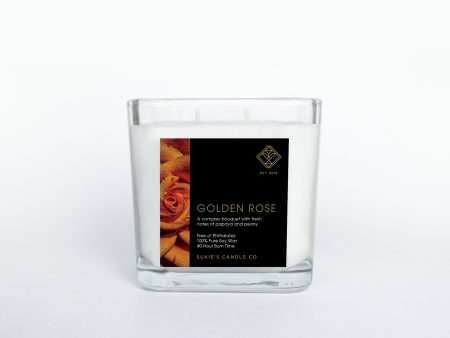 Golden Rose 100% Pure Soy Double Wick Candle Cheap