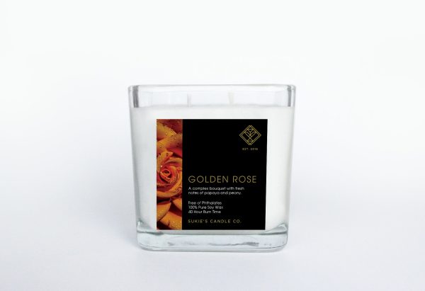 Golden Rose 100% Pure Soy Double Wick Candle Cheap