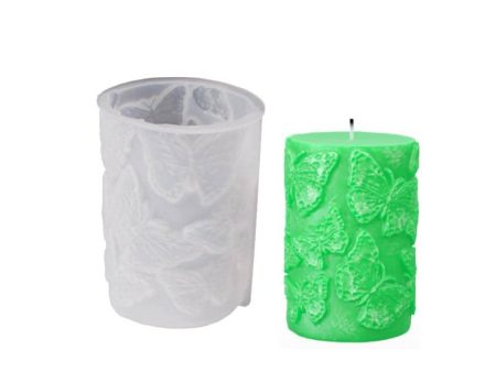 SH Silicone Candle Mold - Butterfly Pillar 05 For Discount