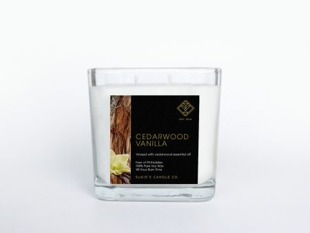 Cedarwood Vanilla 100% Pure Soy Double Wick Candle Online