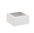 Box - Cup Cake Box 4  - White with Window Supply