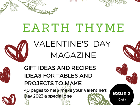 EARTH THYME MAGAZINE ISSUE 2  Valentine Edition Discount