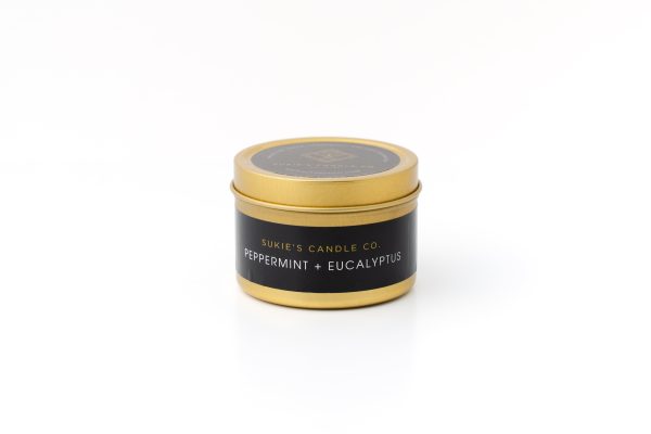 Peppermint + Eucalyptus 100% Pure Soy Travel Size Candle Discount