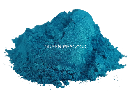 Mica Color Green peacock 10 mls Fashion