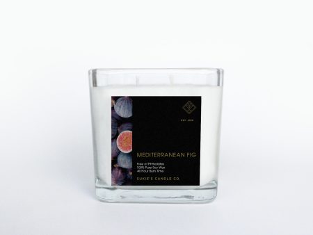 Mediterranean Fig 100% Pure Soy Double Wick Candle For Sale