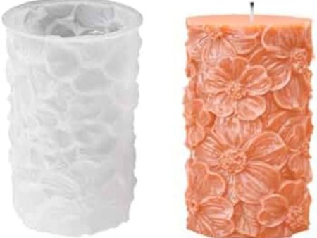 SH Silicone Candle Mold - Flower Pillar 06 Sale