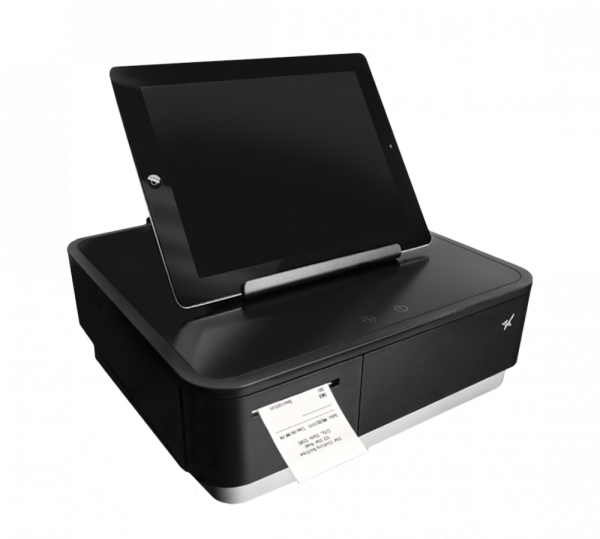 Star Micronics mPOP® Multifunction System Black Integrated Printer & Cash Drawer, USB-C, Lightning, Universal Tablet Stand, Int PS Online Sale